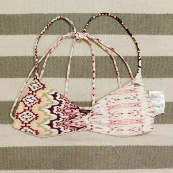 O'Neill Other - O'Neill Brown Pink Tie Die Bikini Top